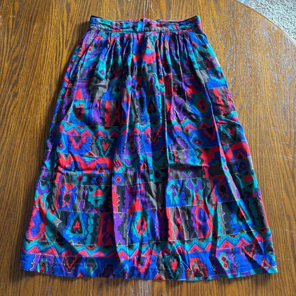 Sag Harbor Multicolor A-Line Skirt